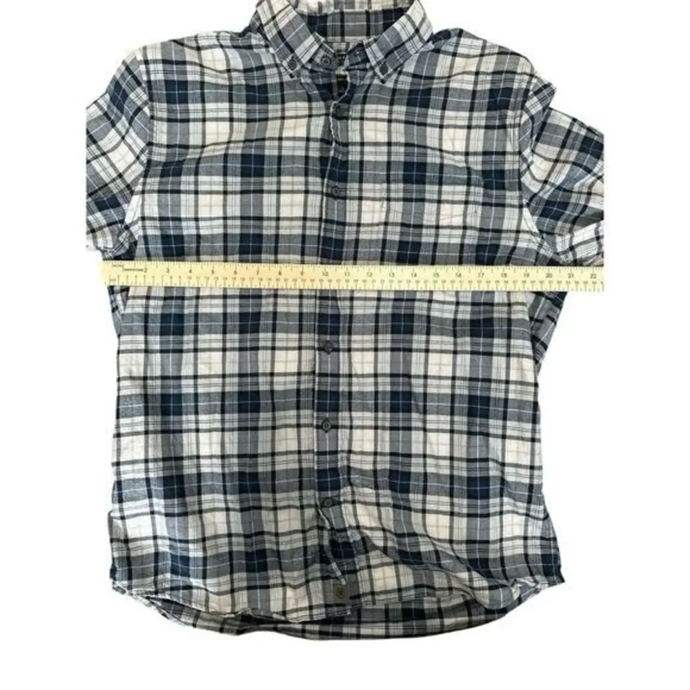 Banana Republic Luxe Flannel Untucked‎ Slim Fit Men's Size Large